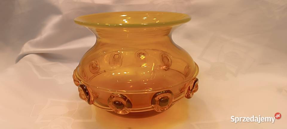 Wazon żółty Krakowski Instytut Szkła Kraków