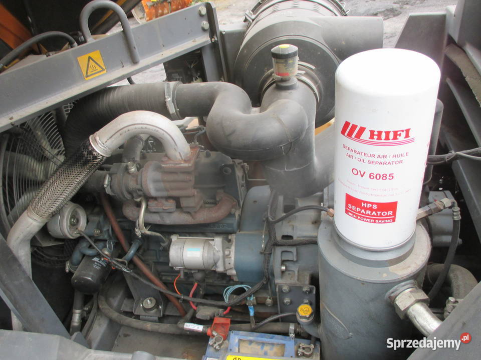 Sprężarka śrubowa kompresor Atlas Copco XAS87KD Pleszew