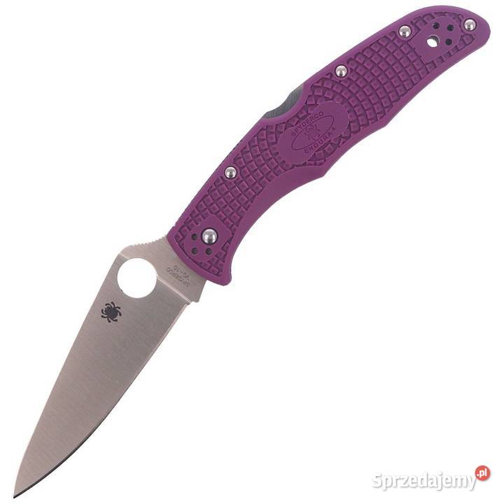 Nóż Spyderco Endura 4 FRN Purple Plain C10FPPR Akcesoria, narzędzia i noże Warszawa