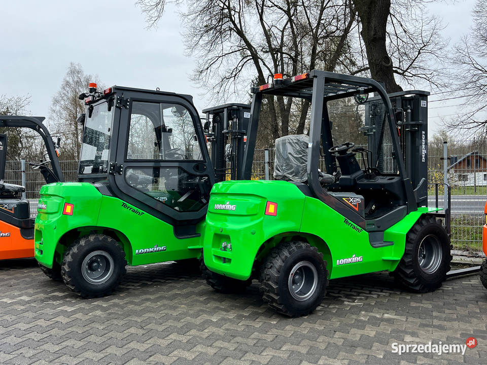 Terenowy wózek widłowy ELEKTRYCZNY Lonking elektryczny Kęty
