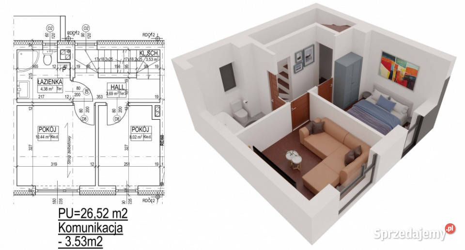 segment 80m2 WAWA WAWER obok Gocław panele Warszawa