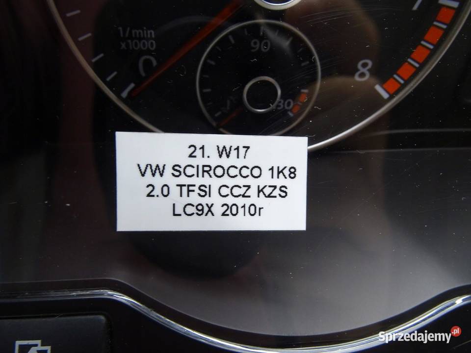 LICZNIK ZEGARY ZEGAR VW SCIROCCO III 1K8 20 TFSI