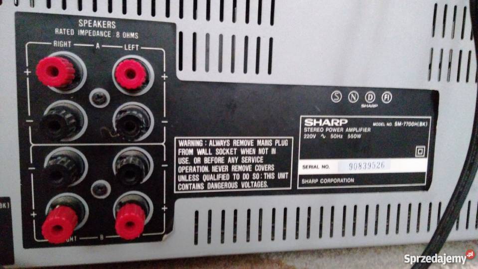 wieża Sharp System 7700 z pilotem Wrocław