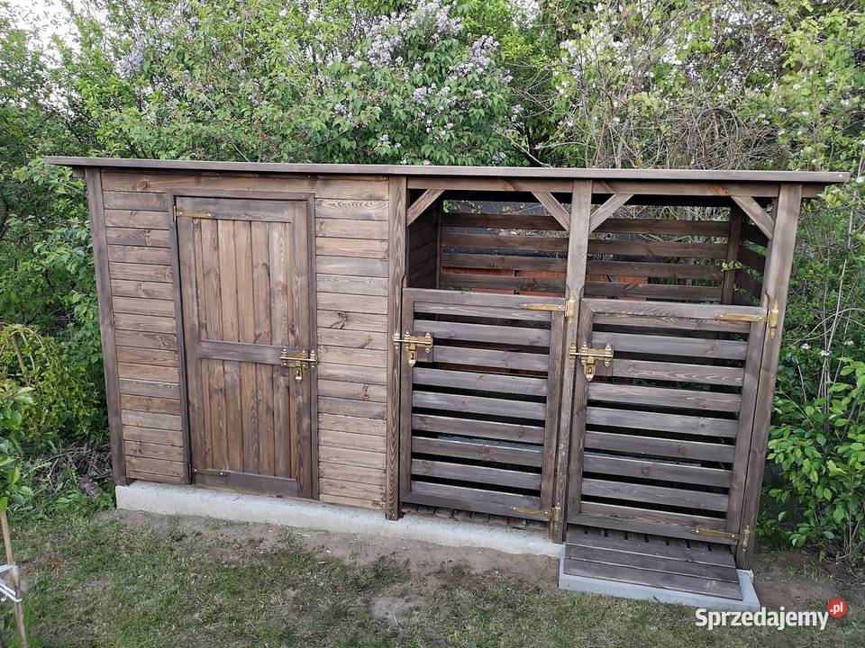 Domek narzędziowy 2 x 11m drewutnia 1 x 11m śląskie Kalety