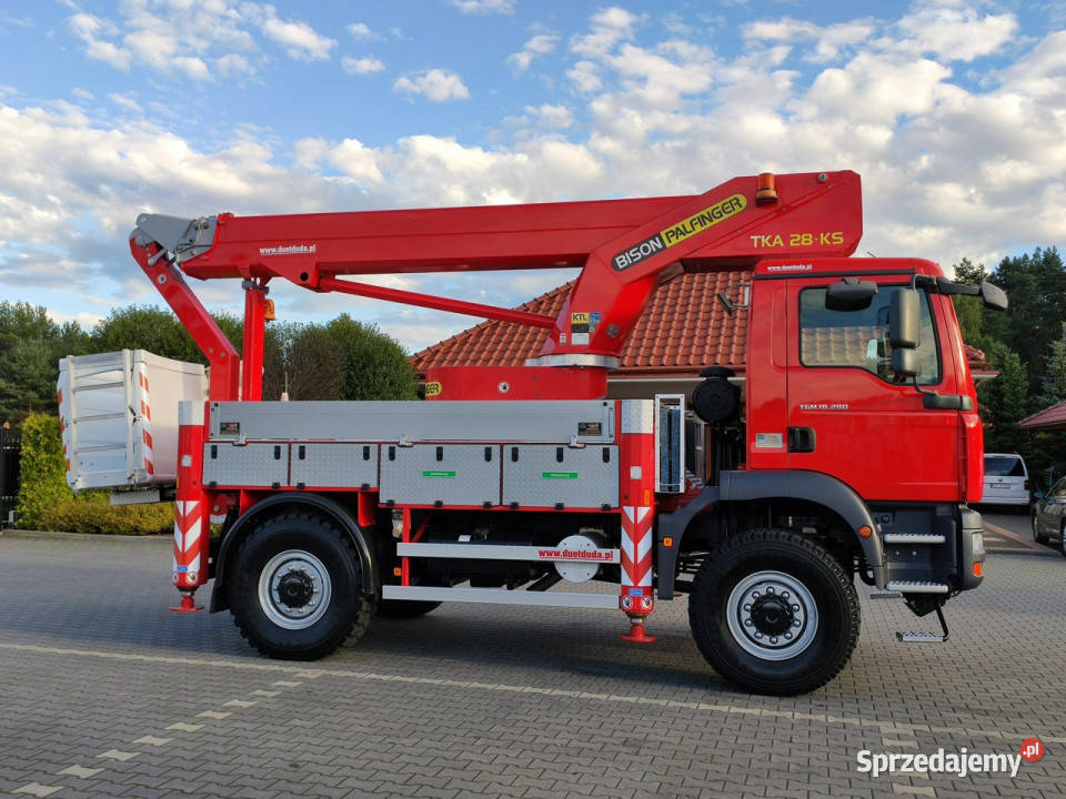 MAN TGM 18280 4x4 Zwyżka Bison Palfinger TKA 28