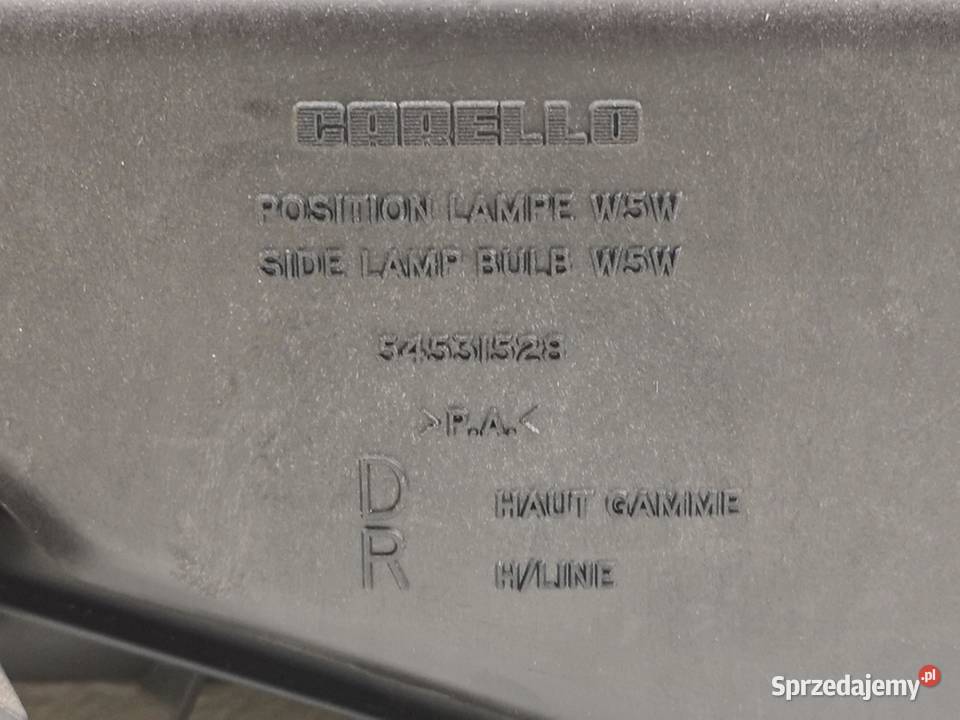 LAMPA PRAWY PRZÓD PEUGEOT 306 19932002 NOWA