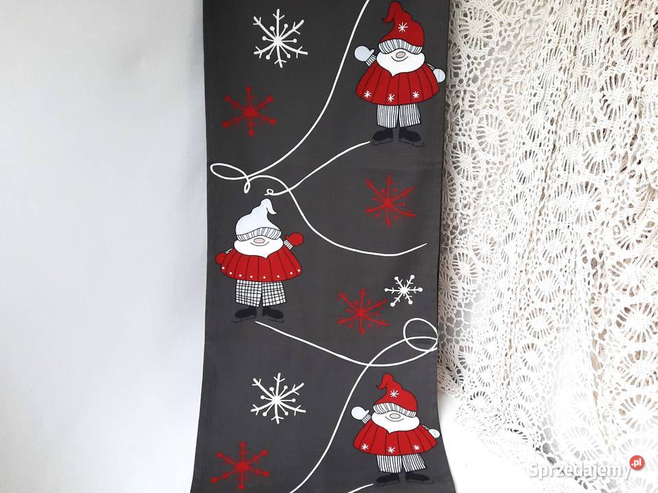 Firanka świąteczna Panel świąteczny 2 sztuki Łódź