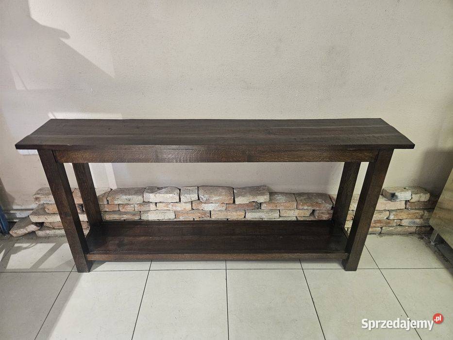 Ekskluzywna konsola drewniana masywna dąb śląskie