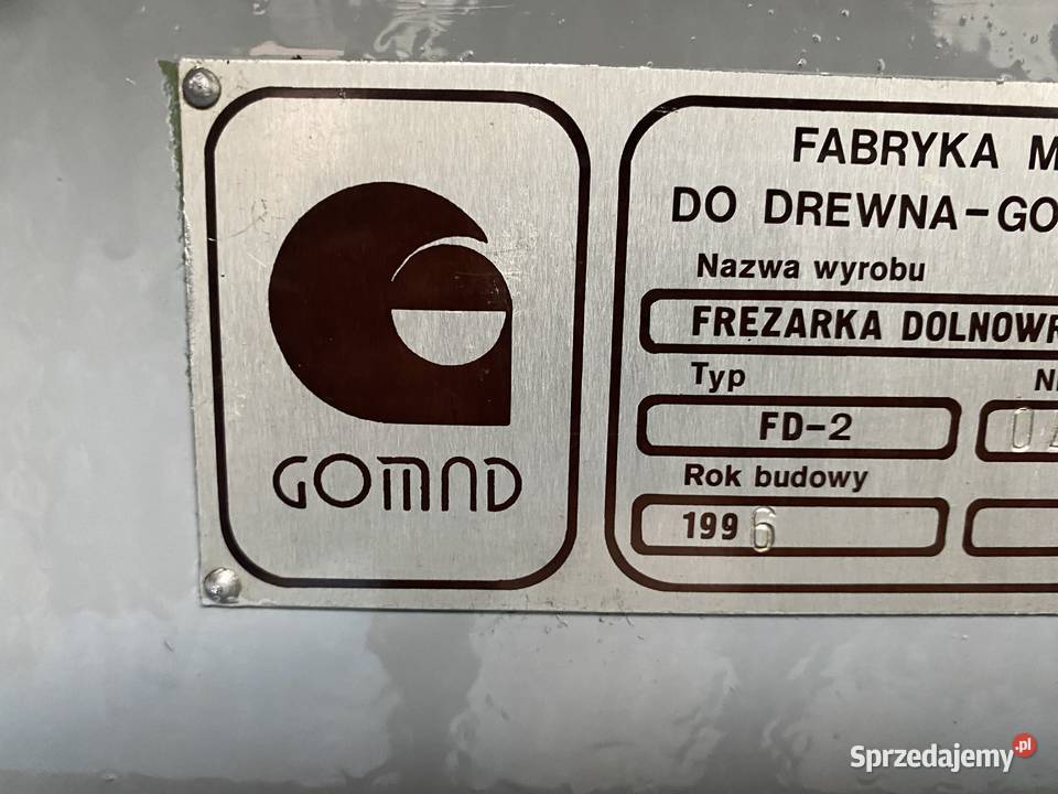 Frezarka dolnowrzecionowa Gomad Fd2 Reda