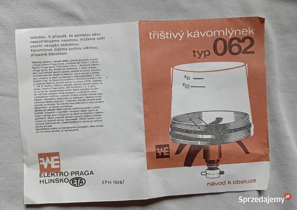 Młynek do kawy nakładka na mikser ElektroPraga Koźminek
