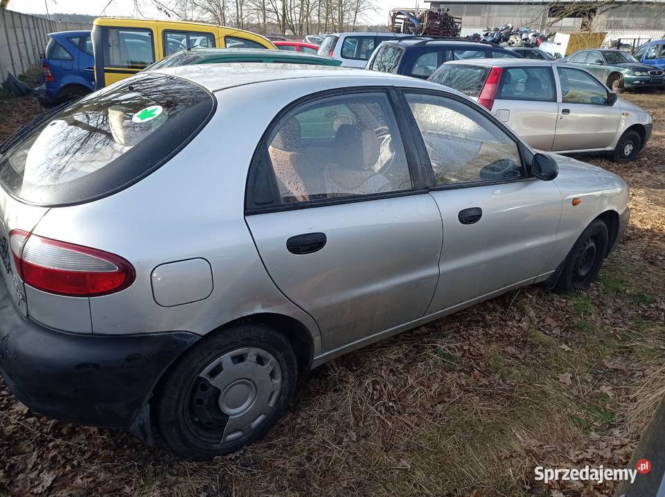 Daewoo Lanos 15 63 kW 1999 r dawca części Szklarka Myślniewska sprzedam