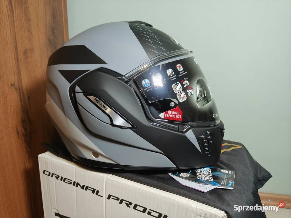 Szczękowy kask motocyklowy AIROH REV 19 XXL NOWY Kaski Żyrardów