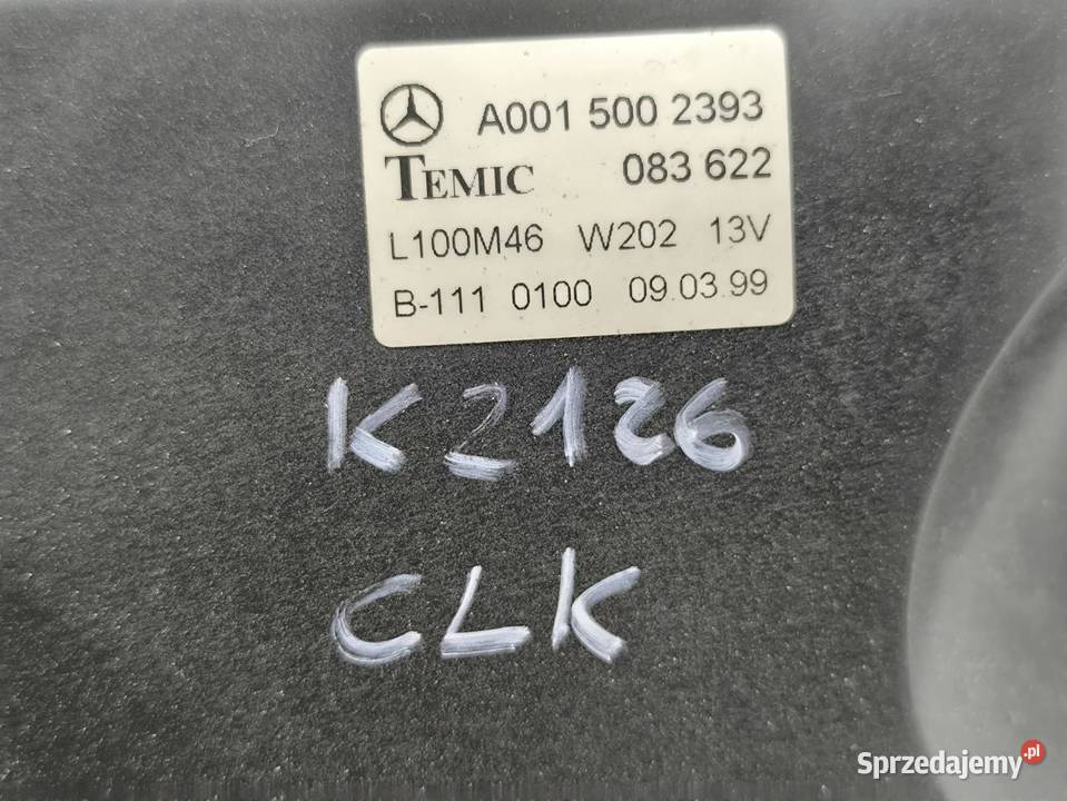 CHLODNICA WENTYLATOR KOMPLET MERCEDES CLK W208 osobowe Części samochodowe