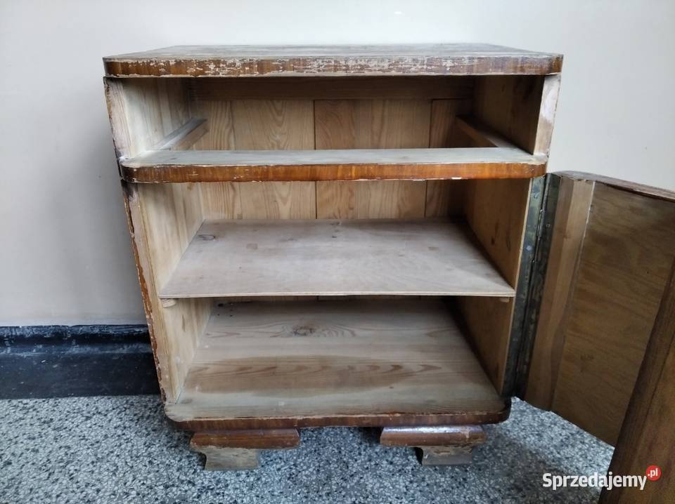 OKAZJA Szafka Nocna Stolik Nocny Drewniana PRL Z Zabrze sprzedam
