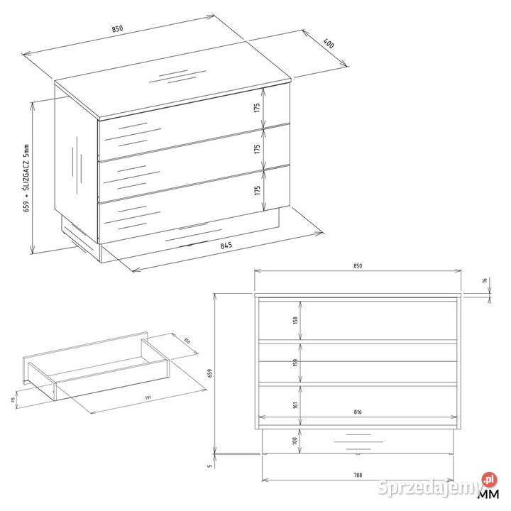 Komoda AMBER 3S sprzedam