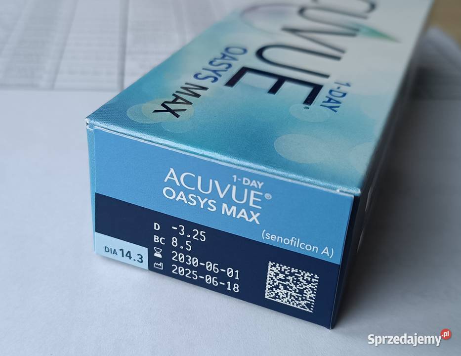 Soczewki Acuvue 1DAY OASYS 325 BC 85 do 2029r 96 Białystok