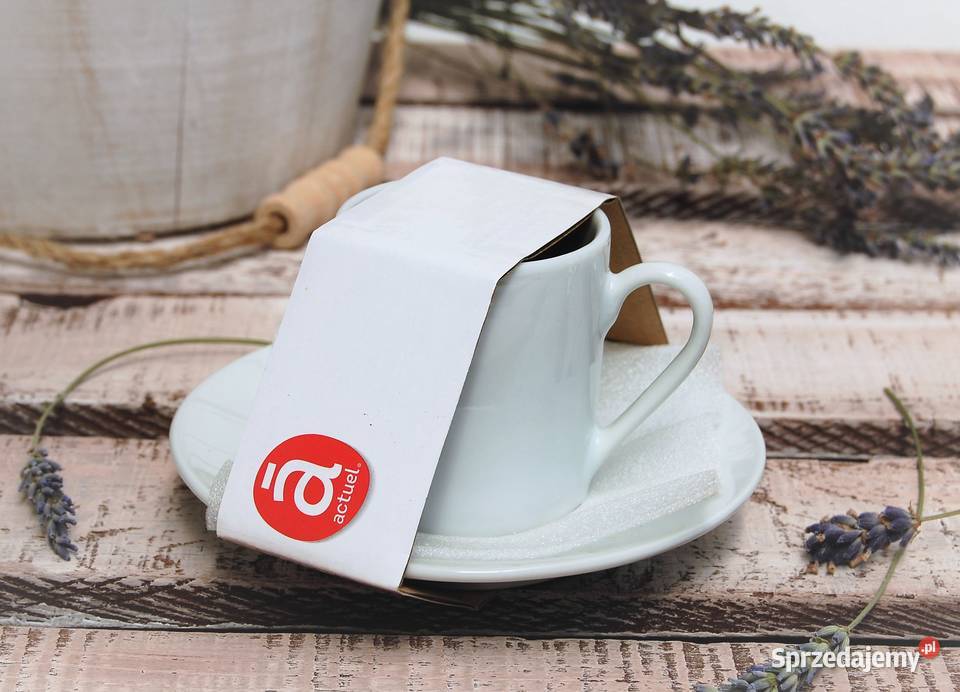 Filiżanka do espresso ze spodkiem porcelana Lublin