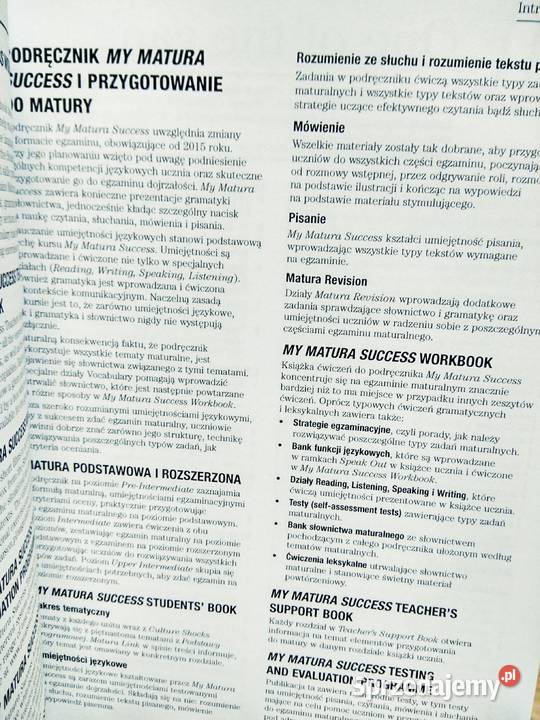 My matura TB succes intermediate student book Warszawa