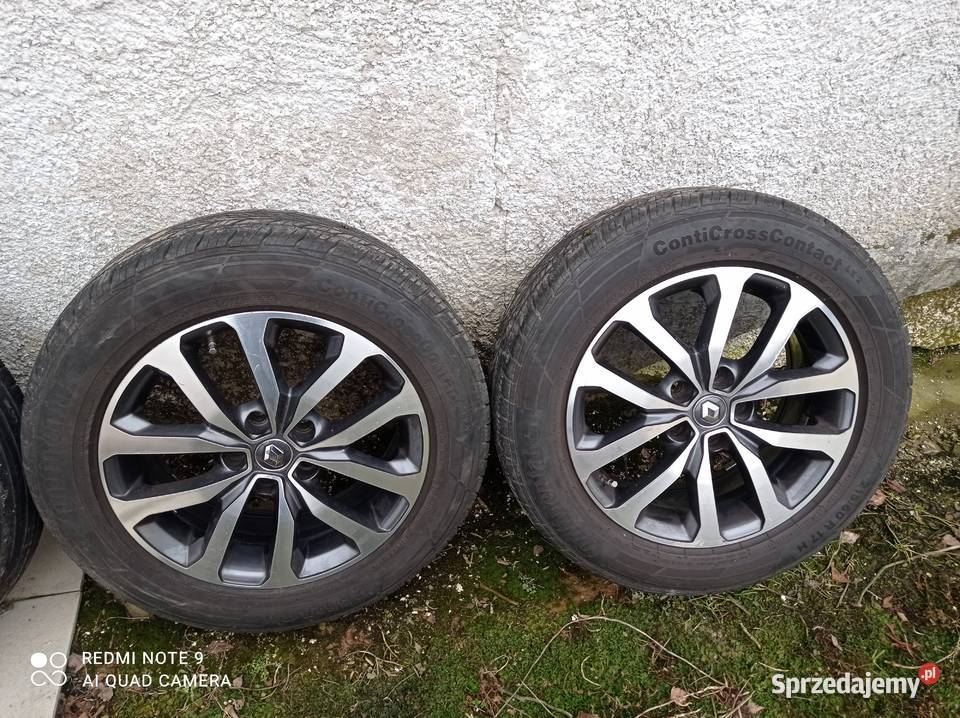 Alufelgi 17 5x1143 Renault Kadjar z oponami lubelskie Bełżyce
