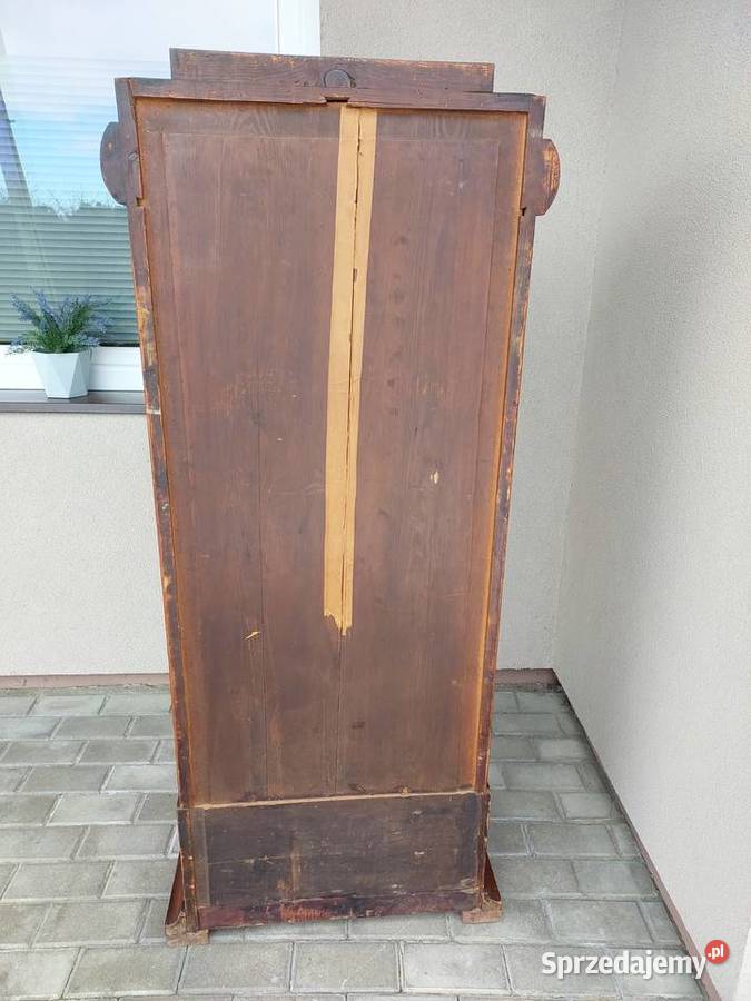 Stary słupek cylindryczny szafka biedermeier Tczew
