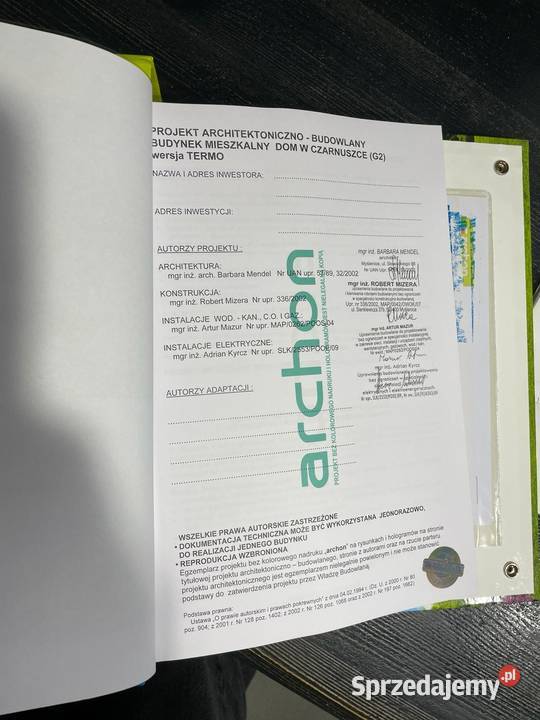 ARCHON Niewykorzystany projekt domu Dom w Lublin sprzedam