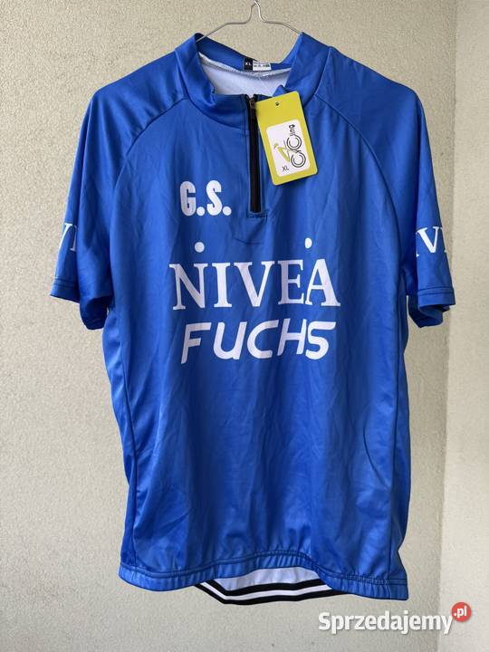 Koszulka rowerowa Nivea Fuchs replika z lat 50 Poznań