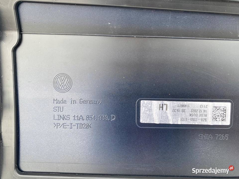 VW ID4 ID4 LISTWA DRZWI LEWA PRZÓD 11A854939