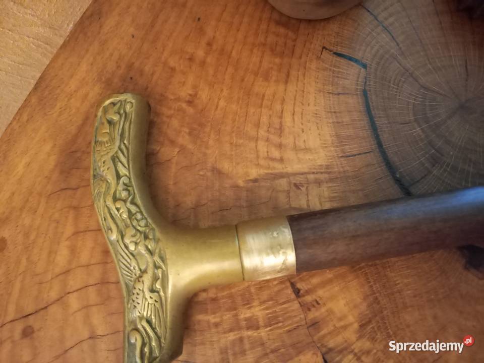 Talerz drewniany z motywem myśliwskim odcienie brązowego Lipno sprzedam