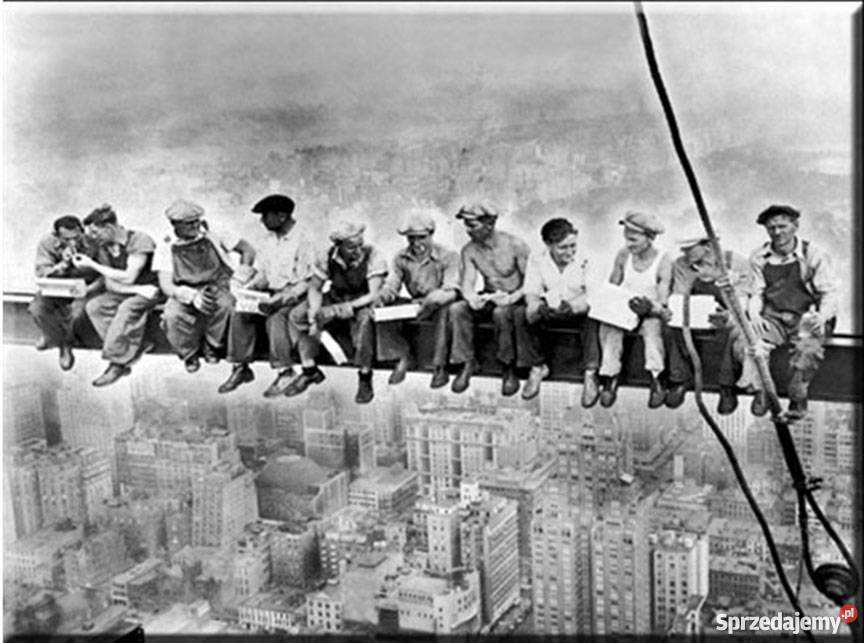 YORK Obraz ROBOTNICY NA BELCE 100x70 CANVAS Wrocław