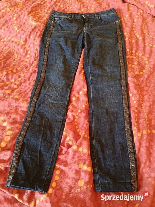 Damskie jeansy ze świecącymi paskami Gorzów Wielkopolski