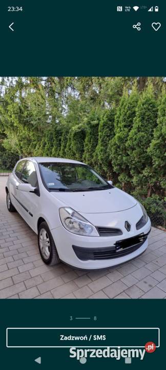 Renault Clio Salon Polska 2009 wielkopolskie Komorowo