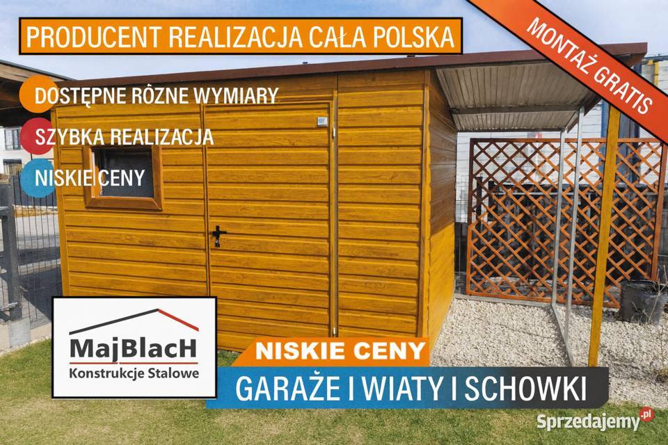 Złoty Dąb Garaż Blaszany Schowek samodzielny świętokrzyskie