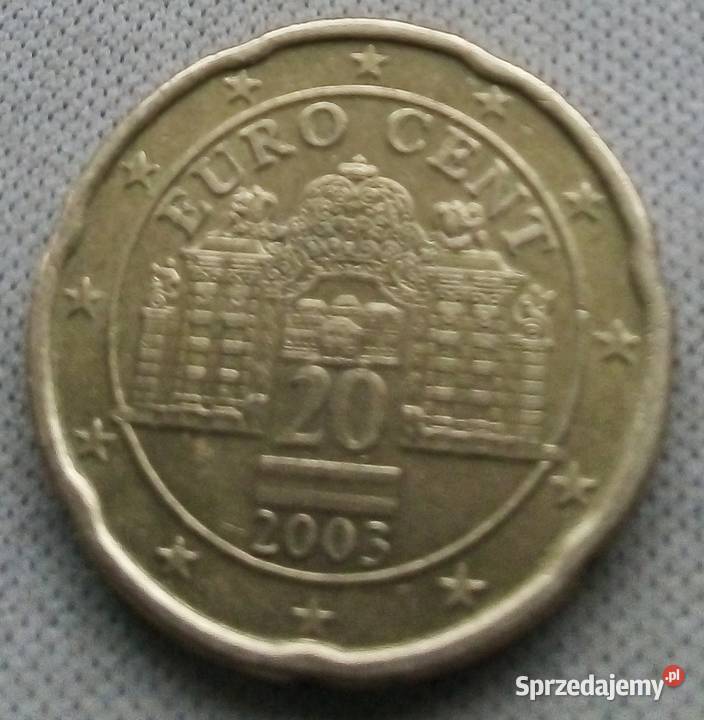 AUSTRIA20 EURO CENTVIENNA2003 r mazowieckie sprzedam
