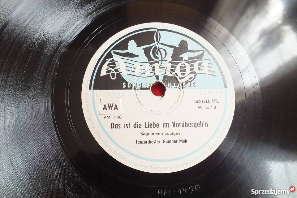Płyta winylowa szelakowa niemiecka gruba ciężka Płyty i kasety Żary