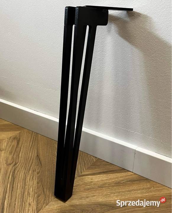 Czarne Nogi metaloweNogi loft Stolik kawowy 40 Dom i Ogród