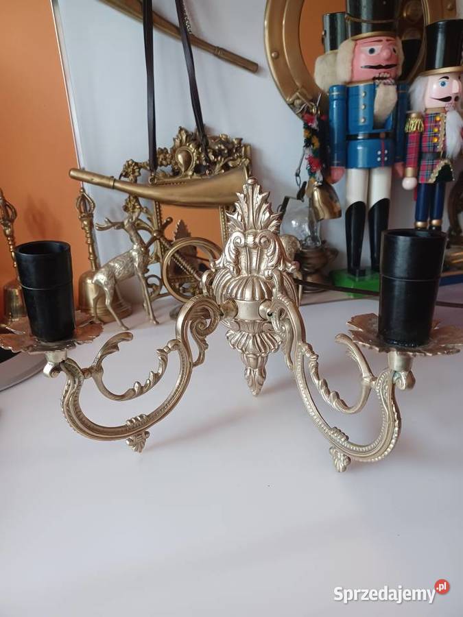 Kinkiet mosiężny Mosiądz Kolekcja Poznań