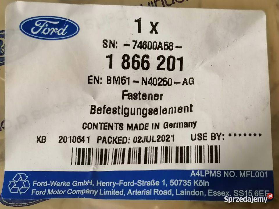 FORD FOCUS MK3 ŚLIZG BLENDY KLAPY PRAWY Pleszew