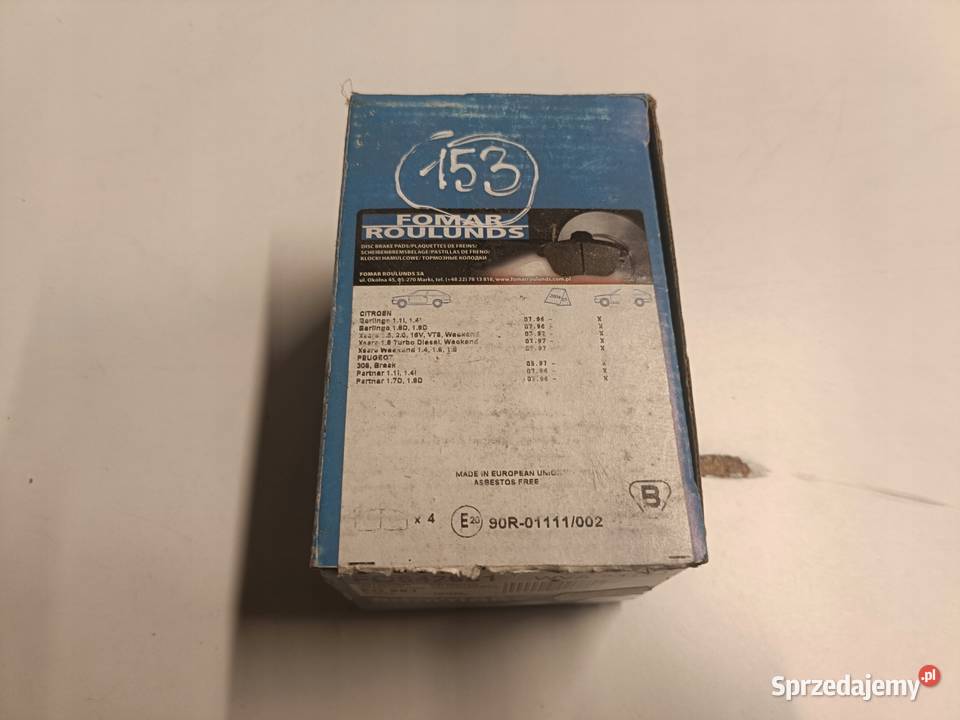 Citroen Xsara Berlingo Peugeot Partner PRZEDNIE Rudka