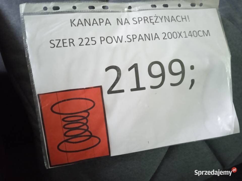 KANAPA NA SPRĘŻYNACH ŚWIETNA JAKOŚĆ Toruń sprzedam