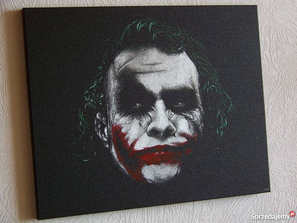 Ręcznie rzeźbiony w blasze JOKER Oryginalny Sandomierz