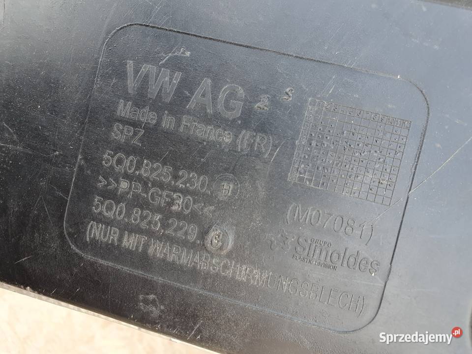VOLKSWAGEN AUDI OSŁONA PODWOZIA 5Q0825230H osobowe Międzychód