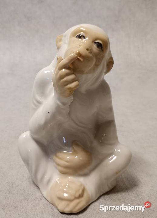 TENGRA Porcelanowe figury Małp Małpa Trzy Mądre Jawor sprzedam