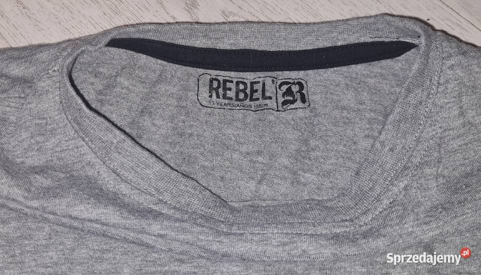 Bluzka chłopiec długi rękaw zestaw szara