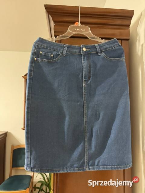 Spódnica damska XXL44 Vavell jeans niebieska Dżinsowa