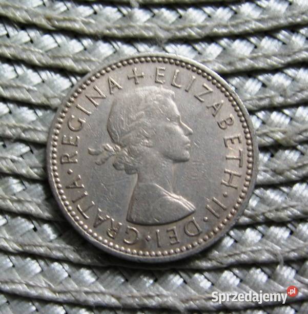 Wielka Brytania 1 Szyling 1963r Angielski Kalisz