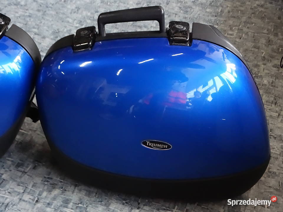 Oryginalne Kufry Boczne TRIUMPH Niebieskie Kufry Biłgoraj