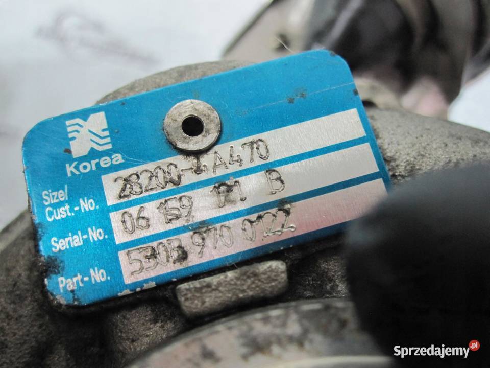 SORENTO 25 CRDI D4CB 167 turbosprężarka
