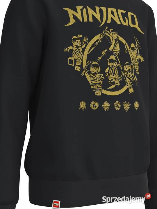 98 Bluza z kapturem Lego Ninjago czarna 23 latka Szczerbice