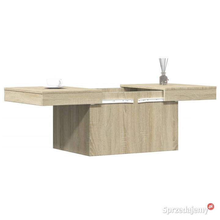 Stolik kawowy dąb sonoma 80x55x40 materiał Warszawa