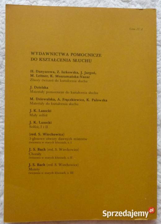 Materiały do kształcenia słuchu Dziewulska muzyka sprzedam